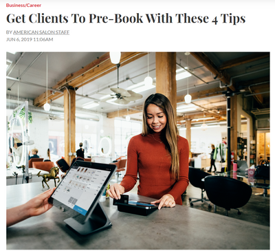 "Get Clients To Pre-Book With These 4 Tips"