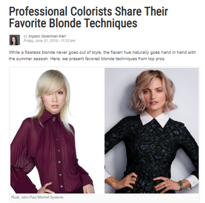 BeautyLaunchpad.com - Professional Colorists Share Their Favorite Blonde Techniques