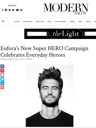 Modern Salon - Eufora’s New Super HERO Campaign Celebrates the Everyday Heroes